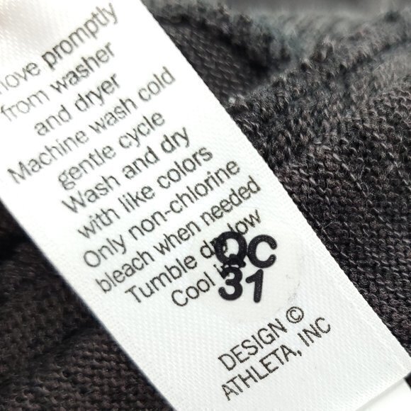 Athleta Blissful Sharkbite Long Sleeve Side Zip Top L Shale Heather Gray - Picture 16 of 16